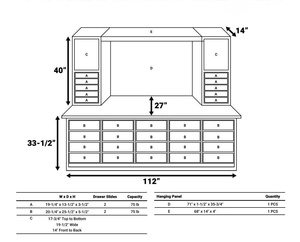 כלי סדנה ארון כלי מקצועי כבד מקצועי עם 30 מגירות פלדה רולר xl xl כלי חזה - Product Image 6