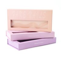 Boîtes d'Emballage Magnétiques Pliables Personnalisées avec Logo pour Faux Ongles, Boîte d'Emballage pour Ongles à Presser