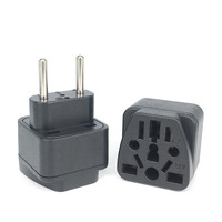 Adaptateur universel de prise européenne Type-C rond 2 broches Prise de conversion de voyage européenne US UK AU vers Euro Multi Plug Outlet