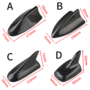 <span class=keywords><strong>Antena</strong></span> Aleta de Tiburón para Coche, Accesorio Universal de Fibra de Carbono, Decoración Elegante para Techo Inalámbrico, Modificación de Coche - Product Image 2