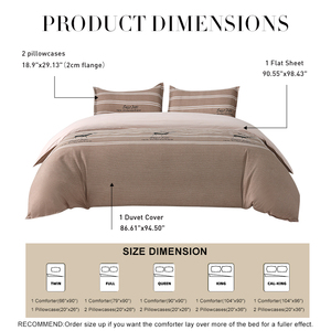 Microfibra 4 peças de cama conjunto 100% poliéster escovado estilo moderno impresso Eco All-Season personalizável leve suave - Product Image 5