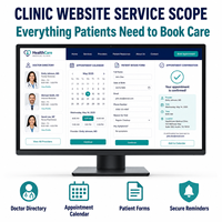 Diseño y Desarrollo de Sitio Web Personalizado para Reserva de Citas Médicas con Directorio de Doctores y Calendario de Citas