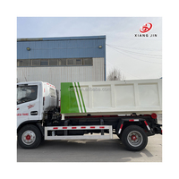 Camion à ordures de type chariot Dongfeng d'occasion abordable petit camion à ordures de type bras à crochet de 7 tonnes d'occasion