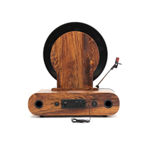 Tourne-disque vinyle Vertical Blue Tooth DAB FM Retro LP Record USB SD Tourne-disque en bois avec haut-parleurs
