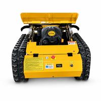 Chariot déneigeur et tondeuse à gazon télécommandé double usage 24V sans balais pour l'élimination de la neige en hiver et la coupe de l'herbe en été