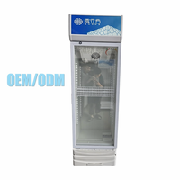 Réfrigérateur Commercial à Double Ventilation, Sans Givre, Vitrine Verticale pour Boissons, Présentoir à Bière Personnalisable, Vente en Gros