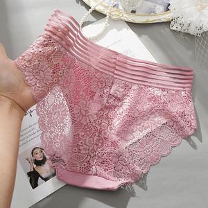 Mutandine Sexy da Donna Taglia 4XL Plus Size, Senza Cuciture con Pizzo Floreale, Intimo per Donne Molto Formose, Mutandine per Donne Mature - Product Image 4
