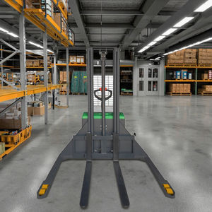 מלגזה חשמלית חדשה HZ 3.4M בעלת הרמה גבוהה, מופעלת על ידי סוללת ליתיום-יון, הפעלה בעמידה, רגליים רחבות, כושר נשיאה של 2 טון, טעינה יציבה - Product Image 6