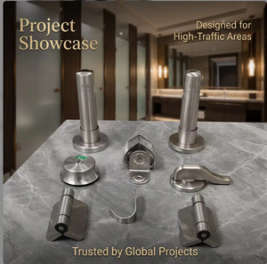 Factory Supply Wholesale 304 Stainless Steel Toilet Partition Hinge Support <strong>Leg</strong> Fastener - Product Image 4
