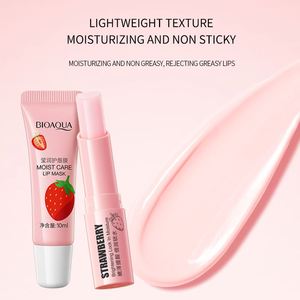 Ensemble de soins pour les lèvres hydratant et imperméable à la vitamine E BIOAQUA, <span class=keywords><strong>prix</strong></span> usine, naturel, végétalien, aux fruits, fraise, pour l'hiver - Product Image 3