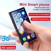 Mini smartphone Android 10.0 de haute qualité, 4 pouces, double SIM, téléphone portable avec longue autonomie, mini téléphone mobile intelligent 3G, OEM