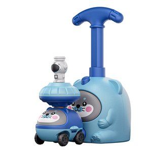 Nouveau lanceur de ballons en latex à pression manuelle en forme d'animal de dessin animé, jouet de voiture aérodynamique, cadeau d'Halloween et de Noël pour enfants - Product Image 1