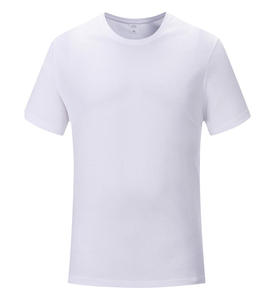 T-shirt teint uni en coton mercerisé australien de Nouvelle-Zélande pour hommes avec impression de logo brodé personnalisé, T-shirt unisexe - Product Image 6
