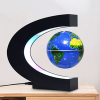 Flottant Magnétique Lévitation Globe Nouveauté Boule Lumière LED Carte Du Monde Électronique Antigravité Lampe Décoration De La Maison Cadeaux Créatifs