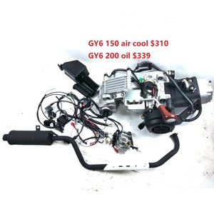 Go Kart Karting Bốn Bánh Làm Mát Bằng Không Khí Dầu Làm Mát Xe Máy CVT Reverse Gear ATV GY6 150-250CC Động Cơ Với Xả - Product Image 1