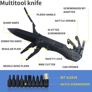 Top bán thép không gỉ đa công cụ dao phong cách <span class=keywords><strong>plier</strong></span> có thể gập lại Câu Cá Công cụ <span class=keywords><strong>Screwdriver</strong></span> Saw DIY Uốn Tóc bồng cắt cao - Product Image 3