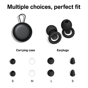 4 Size Quiet 2 Ear <b>Plugs</b> Soft Silicone Ear <b>Plugs</b> Sound Insulation Ear Protection Earplugs Anti Noise Sleeping Foam Earplugs - Product Image 4