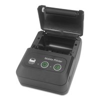 Printer Mini Portabel Nirkabel USB 58mm, Printer Thermal Bluetooth 58mm untuk Android