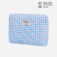 Trousse de Maquillage Rétro en Polyester pour Femme, Sac à Fermeture Éclair Tendance, Étui à Crayons Mignon pour Fille, Rangement de Maquillage pour Voyage et Étudiant