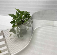 Écran LED couleur personnalisé à film mince, affiche numérique flexible transparente à rétroéclairage pour centre commercial et commerce de détail