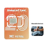 Carte SIM IoT à faible consommation de données pour montres connectées, carte 4G LTE M2M pour la surveillance de la santé et les dispositifs portables de suivi GPS