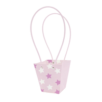 Sac cadeau pour la livraison de fleurs IINUNIONStar avec poignées, porte-bouquet en papier pour fleuriste, sacs d'emballage décoratifs