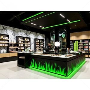 Luminaires pour magasins de tabac et narguilé sur mesure avec vitrines à fumée et solutions de meubles de comptoir de vente au détail - Product Image 5