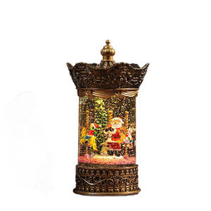 Caja de Música con Carrusel Navideño, Globo de Nieve, Santa Claus, Muñeco de Nieve, Luz de Cristal, Decoración de Mesa, Regalo - Product Image 5