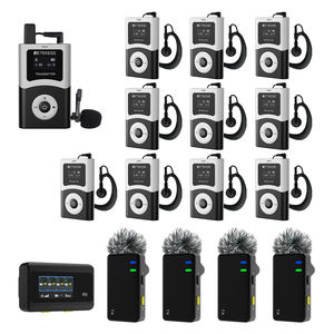 Micrófono de Solapa Inalámbrico con Reducción de Ruido, Sistema de Guía Turística, Frecuencia UHF, Resistente al Agua IP68, Batería de 2000 mAh para - Product Image 2