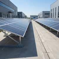 Système de montage de poteaux solaires galvanisés à chaud Zn-Al-Mg pour ferme solaire GW Scale