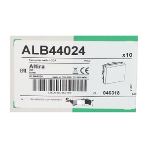 สวิตช์ไฟฟ้า ALB44024 <span class=keywords><strong>2</strong></span> ขั้ว 20A ใหม่ NFP ซีล (10 ชิ้น) - Product Image 2