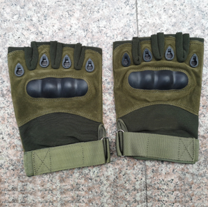DFG502 Cheap <b>Combat</b> Outdoor Riding Training Tactical Half Finger Gloves <b>Black</b> Khaki Sports Green Campus Students Gloves - Product Image 5