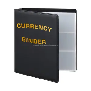 Währungs sammel binder für Dollars chein halter für Sammler Premium PU Banknote World Currency Binder