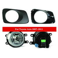 Juego de Faros Antiniebla LED para Toyota Corolla Axio Fielder NZE140 NZE141 2007 a 2011 con Marco y Línea de Grupo