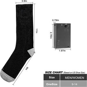 Chaussettes chauffantes pour l'équitation, les activités de plein air, les hommes, lavables, alimentées par batterie rechargeable, pour la chasse, les sports, les hommes et les femmes - Product Image 3