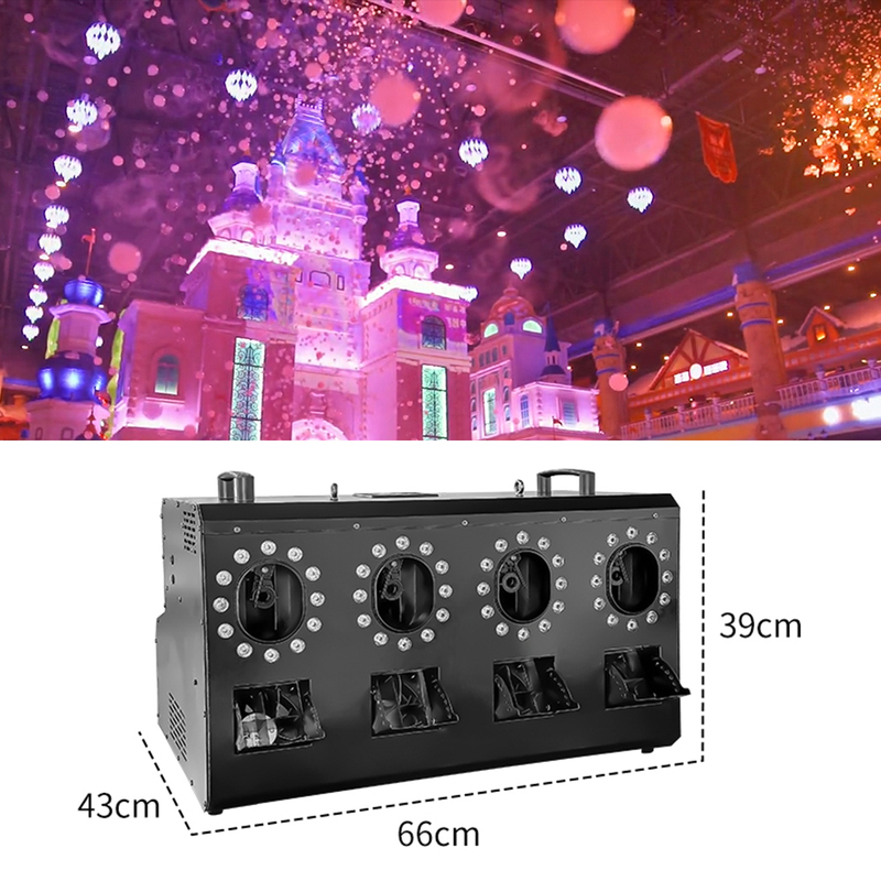 3000W Led 4 Heads Smoke Bubble