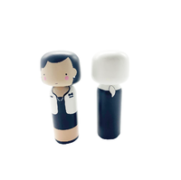 Kit de bricolage pour enfants, dessin de poupées peintes à la main, poupée en bois, décoration de maison, poupée de cheville grande taille