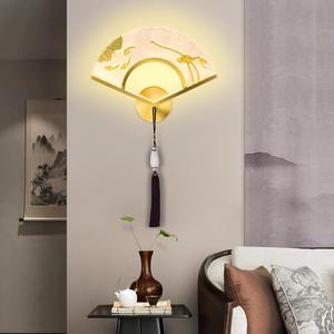 Applique murale tout en cuivre d'inspiration zen, nouveau style chinois, peinture émaillée, luminaire décoratif pour salon, mur de télévision - Product Image 3