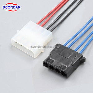 SCONDAR 5.08mm Kabel Kustom untuk Perakitan Kabel Daya Disk Drive SCT5083 4 Pin SATA ATX CPU 8980 3C 3L 8981 2P 3P 4P - Product Image 1