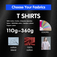 T-shirts de luxe pour hommes 280 GSM 100% coton grande taille Logo personnalisé vierge haute qualité marque Jersey noir O-cou T-Shirt Simple