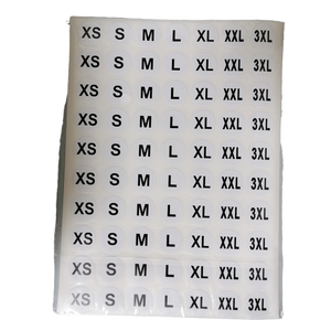 Etiquetas de Ropa para Adultos en Oferta de Fábrica, Etiquetas Adhesivas Redondas Personalizadas con Tallas M <span class=keywords><strong>S</strong></span> L XL XS - Product Image 6