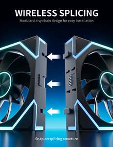 <span class=keywords><strong>Ventilador</strong></span> de PC <span class=keywords><strong>upHere</strong></span> ARGB de 120 mm, <span class=keywords><strong>Ventilador</strong></span> de Caja PWM Silencioso con Iluminación Infinity Mirror, <span class=keywords><strong>Ventilador</strong></span> de Refrigeración LED para Caja de Ordenador - Product Image 2