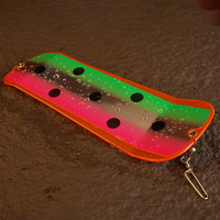 Selco Colorful Glow Diving Board Trolling Flasher Pêche au saumon Pêche à la truite Pêche profonde