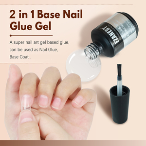 FZANEST <span class=keywords><strong>Kit</strong></span> de <span class=keywords><strong>Uñas</strong></span> Acrílicas 2 en 1 con Pegamento en <span class=keywords><strong>Gel</strong></span> para <span class=keywords><strong>Uñas</strong></span> Postizas de Larga Duración, Extensión UV, Diseño <span class=keywords><strong>Gel</strong></span> <span class=keywords><strong>X</strong></span> - Product Image 1