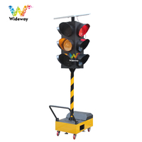 Feu de signalisation temporaire solaire mobile de haute qualité de 300mm
