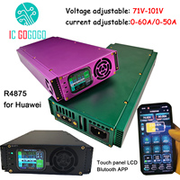 Chargeur Bluetooth à courant et tension réglables 71V - 101V 50A 60A pour batterie au lithium 84V 96V 100.8V 87.6V 72V pour Huawei R4875 5000W