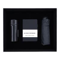 Coffret Cadeau d'Entreprise Promotionnel Hong-Fu : Carnet en PU Gaufré, Parapluie, Gobelet avec Logo Personnalisé – Cadeaux de Bienvenue pour Entreprises