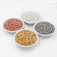 Perles rondes entretoises en métal plaqué or 14K de 2-10 mm pour bracelet d'amitié, chaîne de ventre de bikini, kit de fabrication de bijoux de plage
