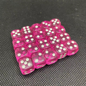 <span class=keywords><strong>SUPER</strong></span> GAME Promotion : Dés en acrylique colorés de 12 mm à bords arrondis pour KTV, bars et jeux de Mahjong OM - Product Image 3