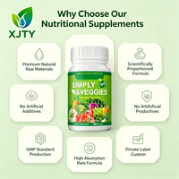 OEM Private Label Volwassen Fruit & Groente Antioxidanten Capsules Rijk aan Vitaminen & Mineralen voor Immuunondersteuning